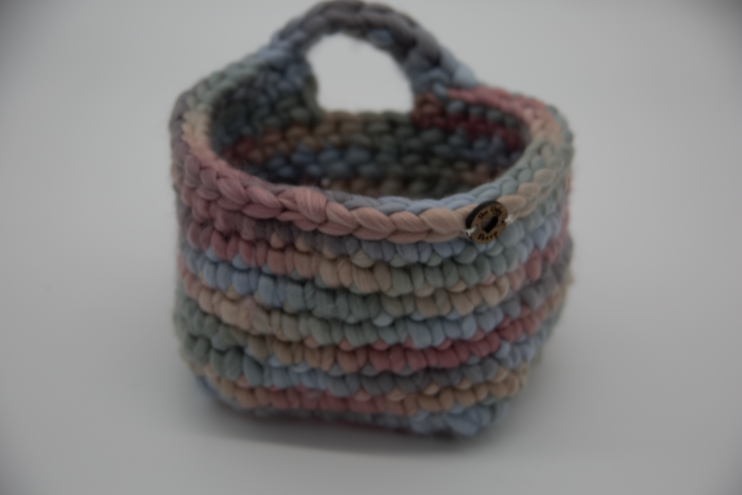 Multi Colored Hanging Basket Hand Made in the USA