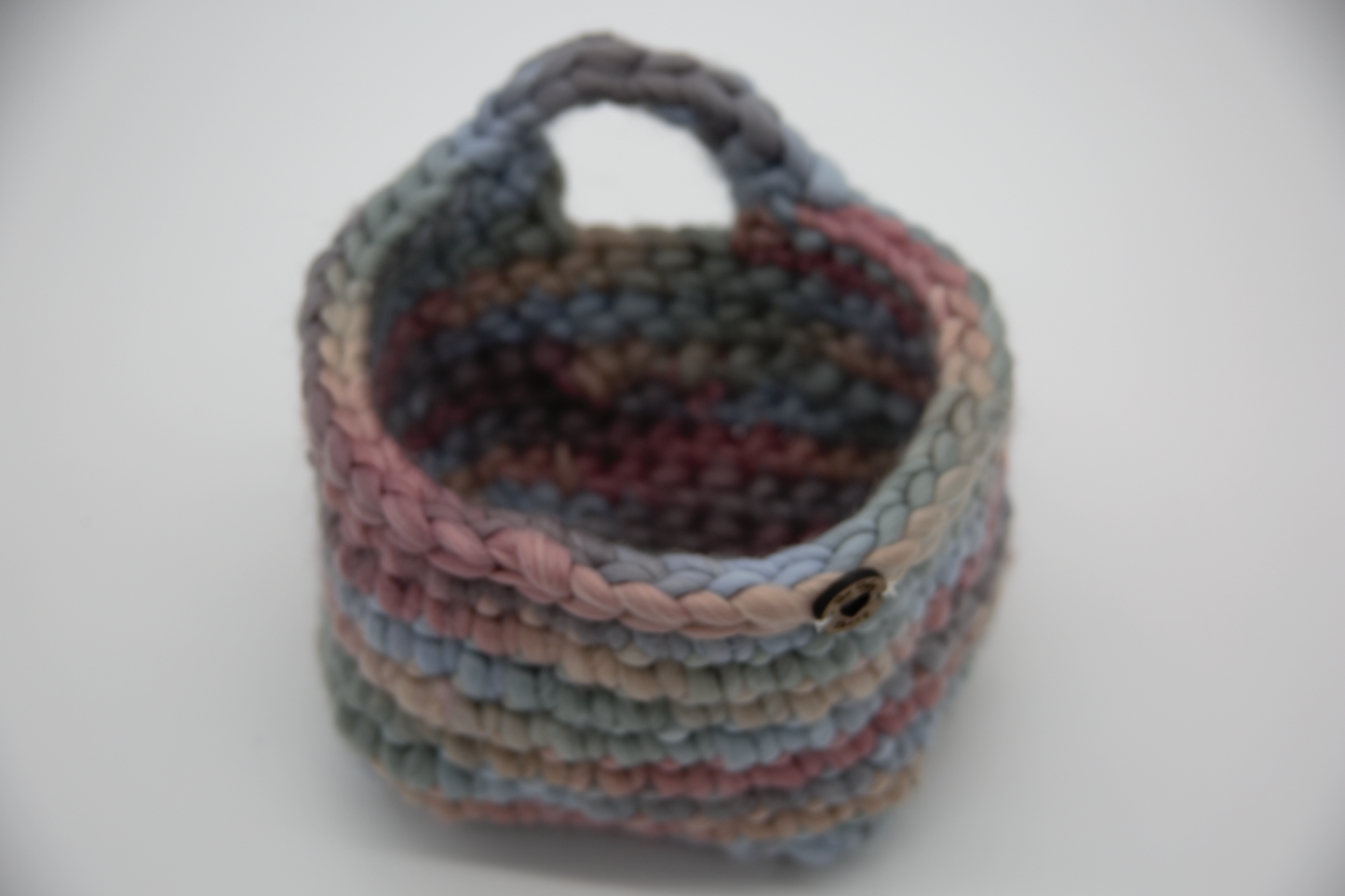 Multi Colored Hanging Basket Hand Made in the USA
