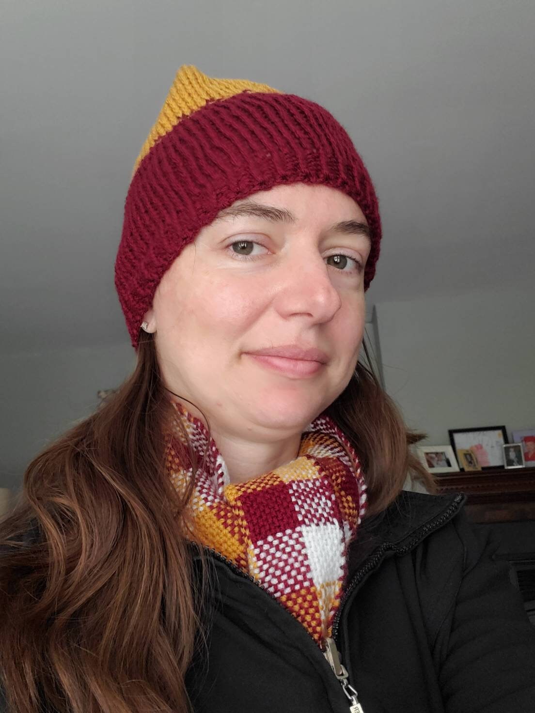 Color Shift Beanie Hand Knit Hat Adult Made in the USA