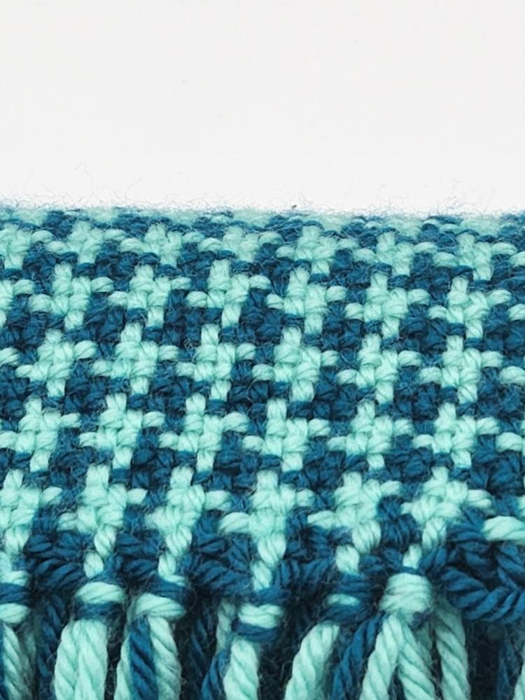 Houndstooth Adult Scarf Handwoven in the USA