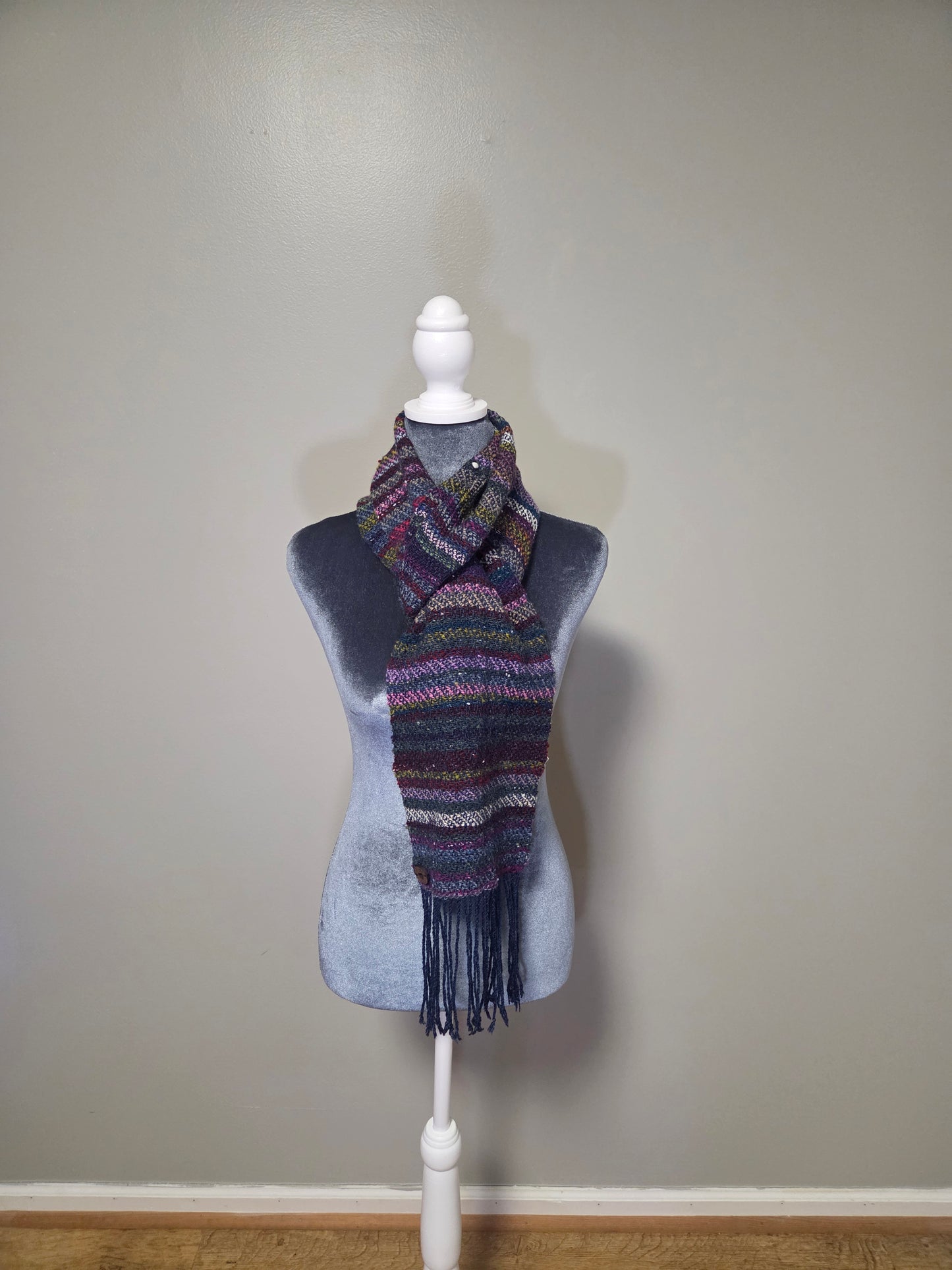 Twill Scarf From Handspun Yarn