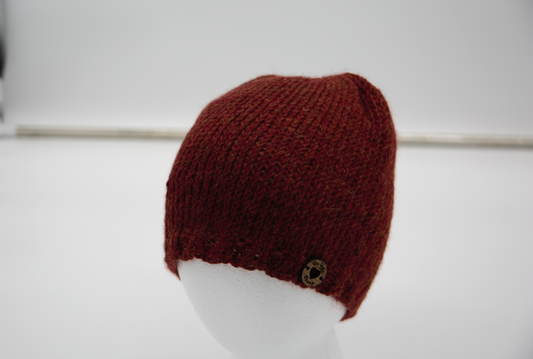 Basic Beanie Hand Knit Hat Alpaca Made in the USA