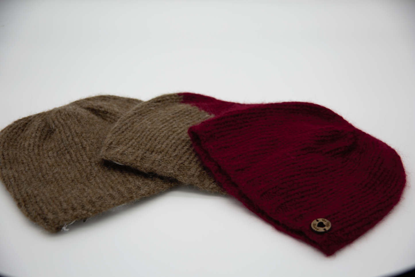 Basic Beanie Hand Knit Adult Hat Baby Alpaca/Merino Made in the USA
